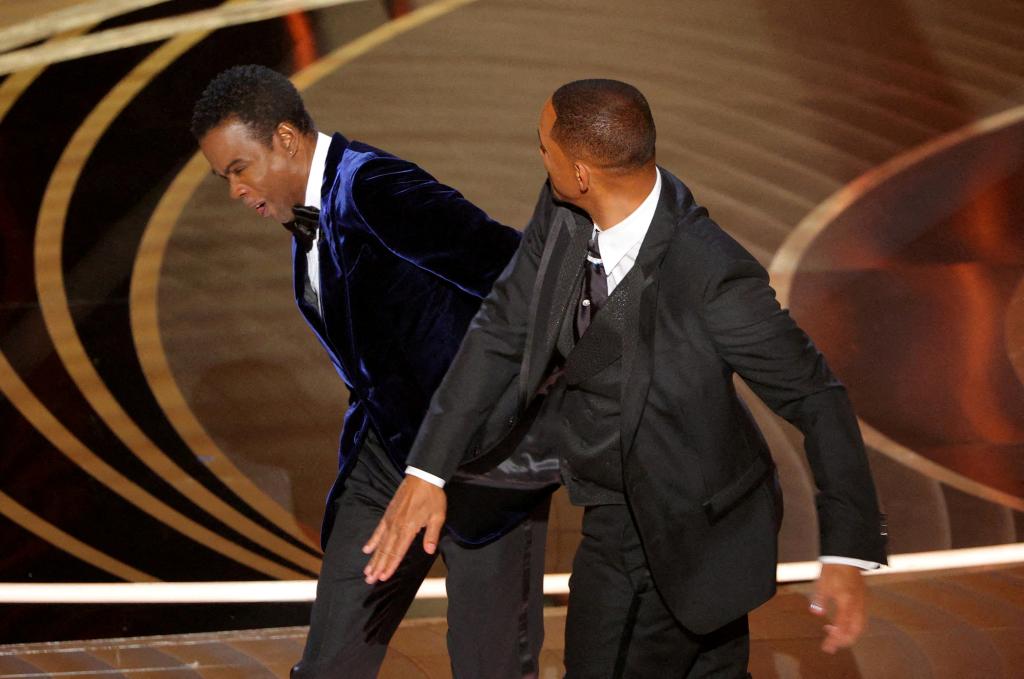 Will Smith slapping Chris Rock at Oscars 2022