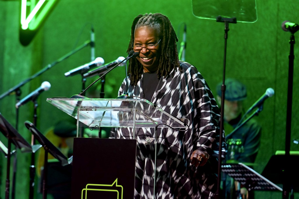 Whoopi Goldberg at a charity event in October 2023.