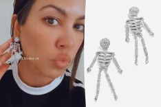Kourtney Kardashian’s BaubleBar skeleton earrings are finally back in stock