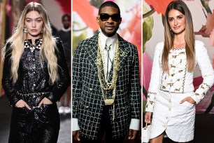 Celebrities at the Chanel show